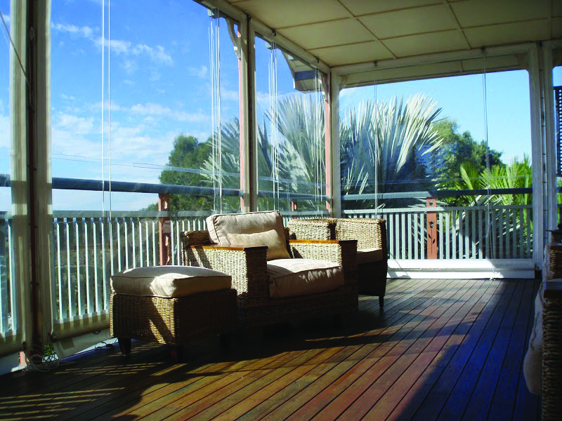 Outdoor Patio Blinds Clear With White, Outdoor Patio Blinds Nz